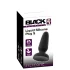Black Velvets - silicone anal plug with suction cup (black) - S