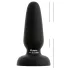 Black Velvets - silicone anal plug with suction cup (black) - S