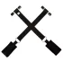 Bad Kitty - over-the-door wrist restraint set (black)