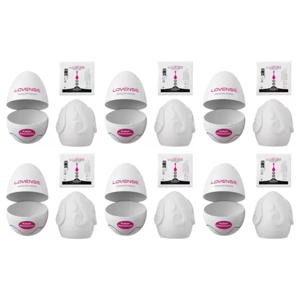 LOVENSE Kraken - masturbation eggs - pack of 6 (white)