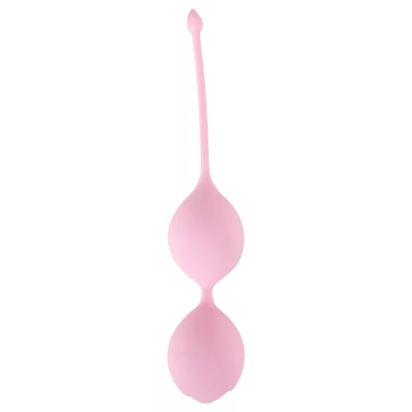 Cuties - double‑ball silicone love balls (pink)