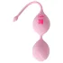 Cuties - double‑ball silicone love balls (pink)
