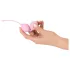Cuties - double‑ball silicone love balls (pink)
