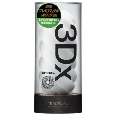 TENGA 3Dx Spiral - spiral-textured masturbator (white)
