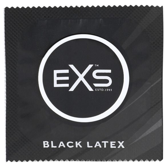 EXS Black - Black Latex Condoms (12 pack)