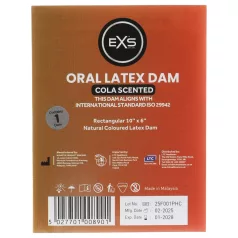 EXS - cola‑flavoured dental dam
