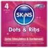 Skins - Ribbed & Dotted Condoms (4 Pack)