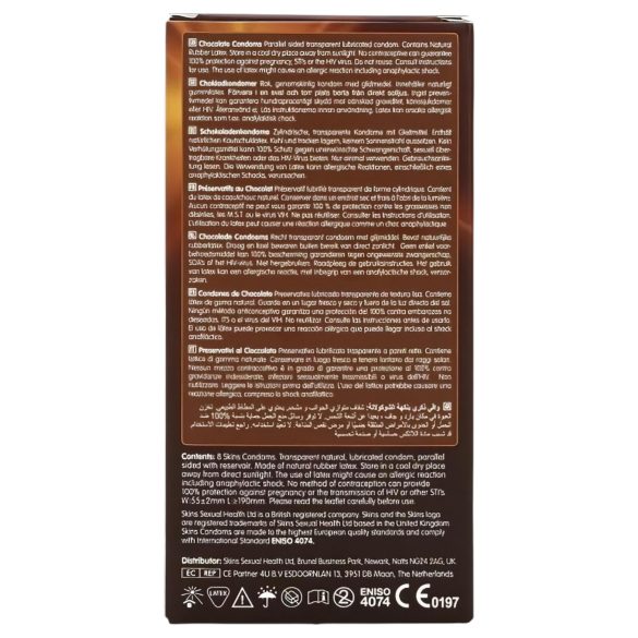 Skins - Chocolate Flavored Condoms (8 Pack)