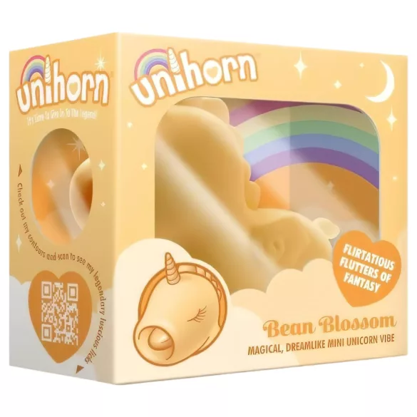Unihorn Bean Blossom - Rechargeable Unicorn Clitoral Stimulator (Yellow)