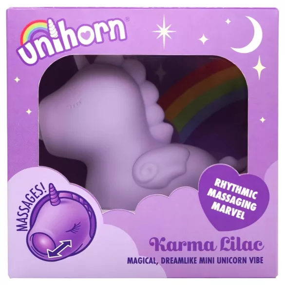 Unihorn Karma - Rechargeable Unicorn Clitoral Stimulator (Purple)