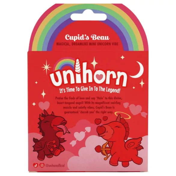Unihorn Cupid's Beau - Rechargeable Unicorn Clitoral Vibrator (Red)