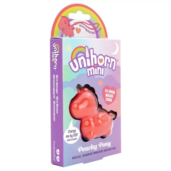 Unihorn - Mini clitoral vibrator (peach)