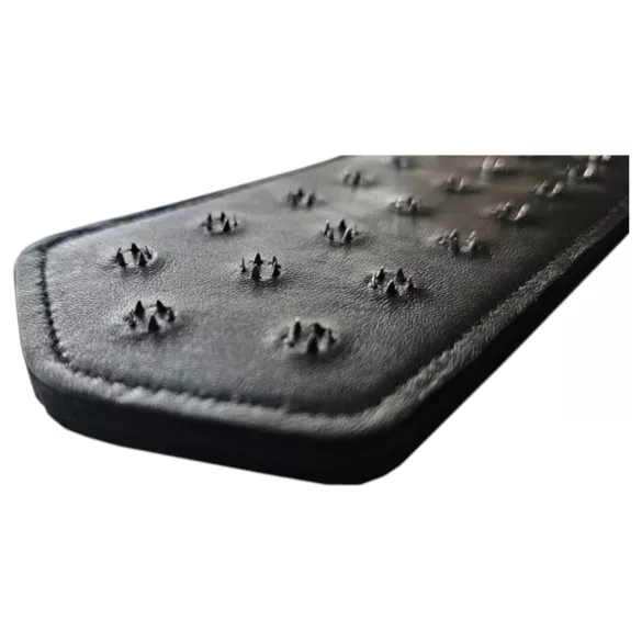 Rouge - Genuine Leather Studded Spanker (Black)