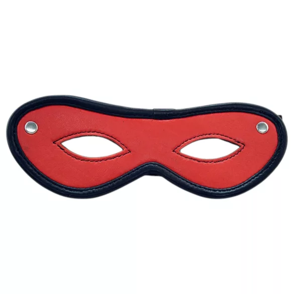 Rouge - Genuine Leather Open Eye Mask (Red)
