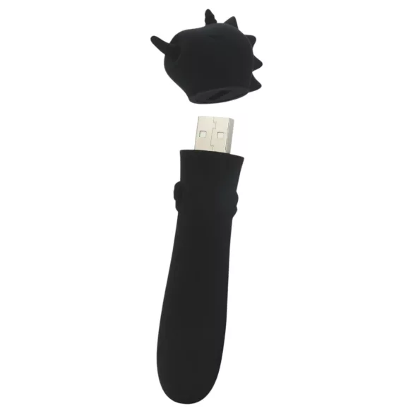 Unihorn Wild Spirit - rechargeable mini vibrator (black)