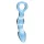 Clarity Utopian Mystique - ribbed glass anal dildo (clear)