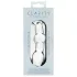 Clarity Utopian Mystique - ribbed glass anal dildo (clear)
