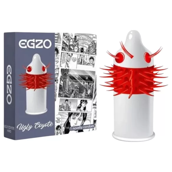 Egzo Ugly Coyote – Long-Spiked Condom (1 piece)