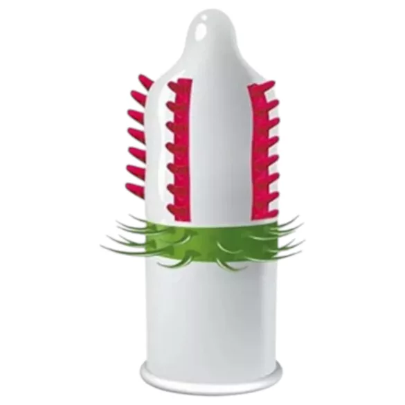 Egzo Dulche Bombero - textured, stimulating condom (1 pack)