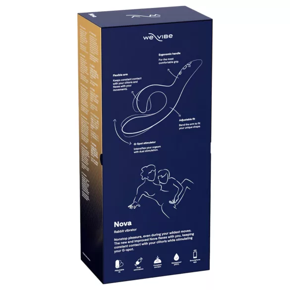 We-Vibe Nova 2 - App-controlled flexible rabbit vibrator (blue)