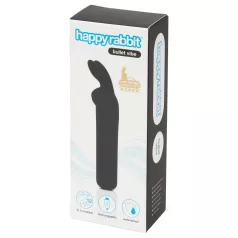   Happyrabbit Bullet - Rechargeable Bunny Wand Vibrator (Black)