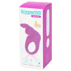 Happyrabbit Rechargeable Vibrating Ring (Purple)