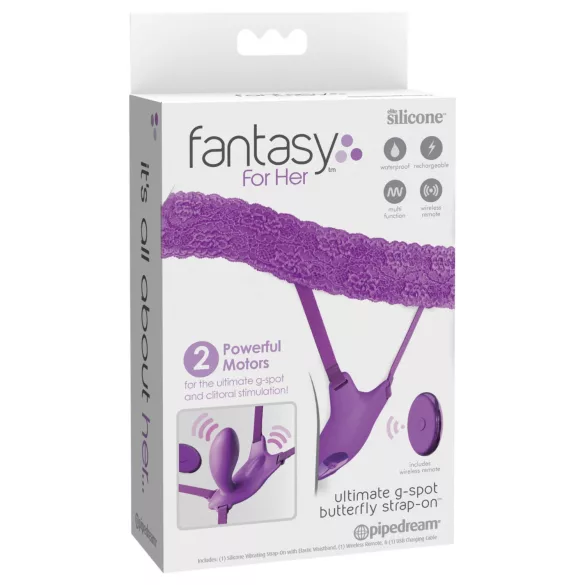 Pipedream Fantasy For Her - wearable, built‑in G‑spot vibrator (purple)