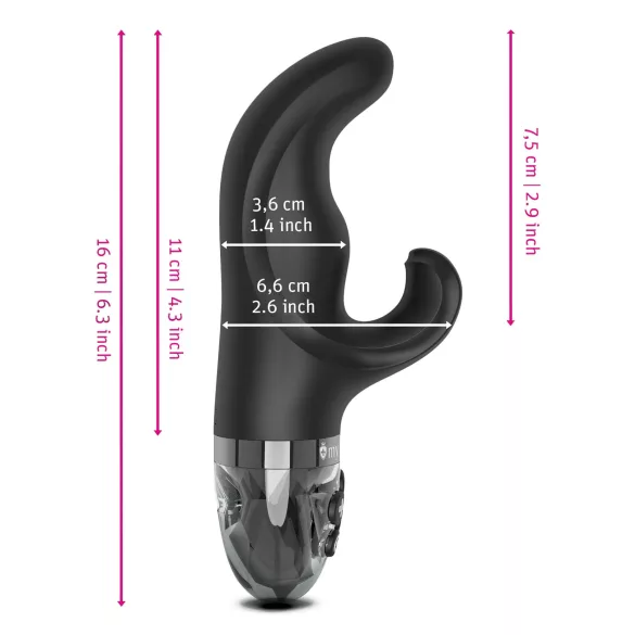 Mystim Hop Hop Bob E-Stim - Rechargeable Electro Vibrator (Black)