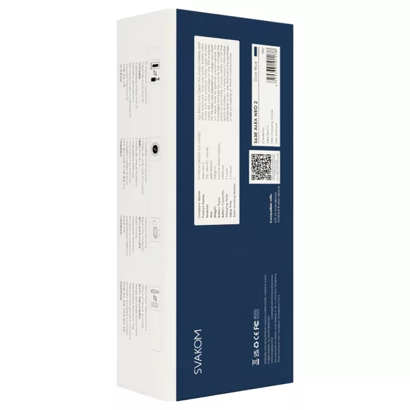 Svakom Alex Neo 2 - App-controlled masturbator for men (blue)