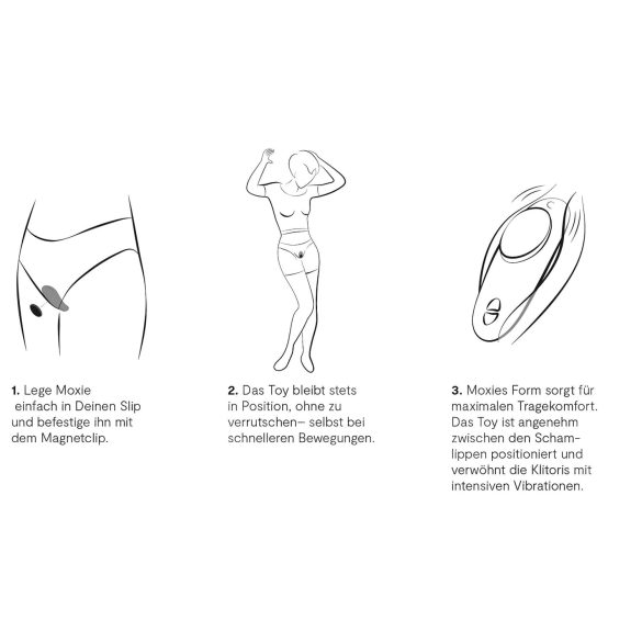 We-Vibe Moxie+ - Smart Wireless Clitoral Vibrator (Black)