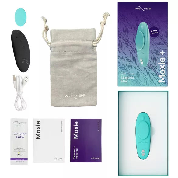 We-Vibe Moxie+ - wireless smart clitoral vibrator (turquoise)