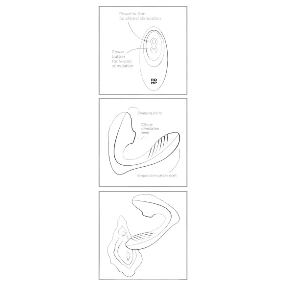 ROMP Reverb - Airwave 2‑in‑1 G‑Spot Vibrator (Purple)