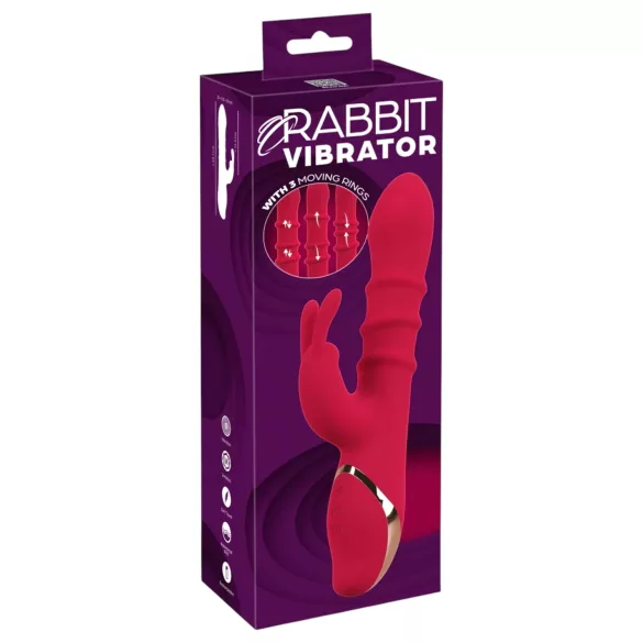 You2Toys Rabbit - Dynamic Ring Vibrator (Red)
