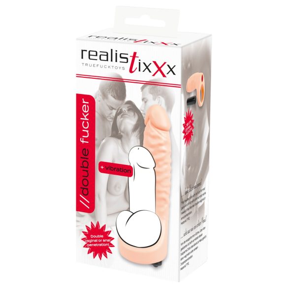 Realistixxx Dual Pleasure Strap-On Anal Vibrator (Black)