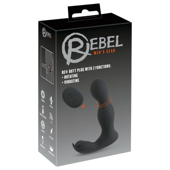 Rebel - 2-in-1 Remote Control Prostate Massager (Black)