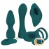 Couples Choice - 4‑in‑1 versatile remote‑control vibrator (turquoise)