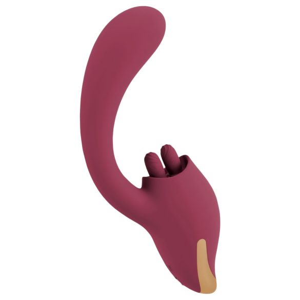 Javida - Dual Action Tongue Vibrator (Red)