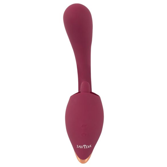 Javida - Dual Action Tongue Vibrator (Red)