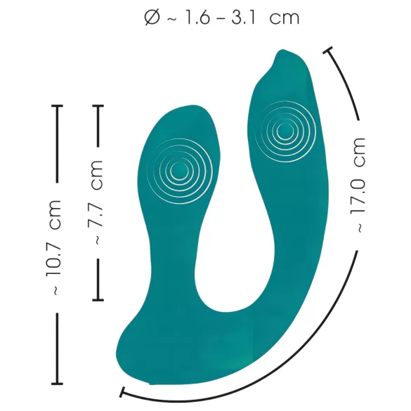 SMILE Hands-free - wearable insertable vibrator (turquoise)