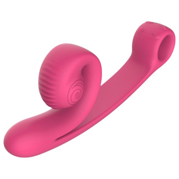 Snail Vibe Curve - 2-in-1 Clitoral Vibrator (Pink)