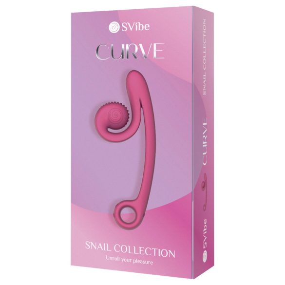 Snail Vibe Curve - 2-in-1 Clitoral Vibrator (Pink)