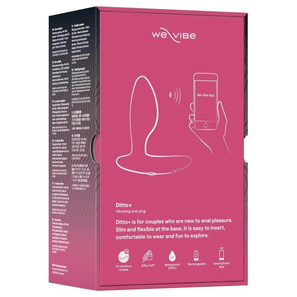 We-Vibe Ditto+ - Smart Rechargeable Anal Vibrator (Pink)
