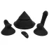 The Cowgirl Cone - app-controlled premium sex machine - with 2 interchangeable attachments, 20 vibration modes (black)