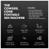 The Cowgirl Cone - app-controlled premium sex machine - with 2 interchangeable attachments, 20 vibration modes (black)