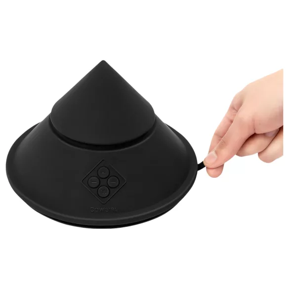 The Cowgirl Cone - app-controlled premium sex machine - with 2 interchangeable attachments, 20 vibration modes (black)