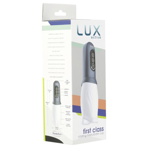LUX Active First Class - Rotating Head Pleasure Device (White-Grey)