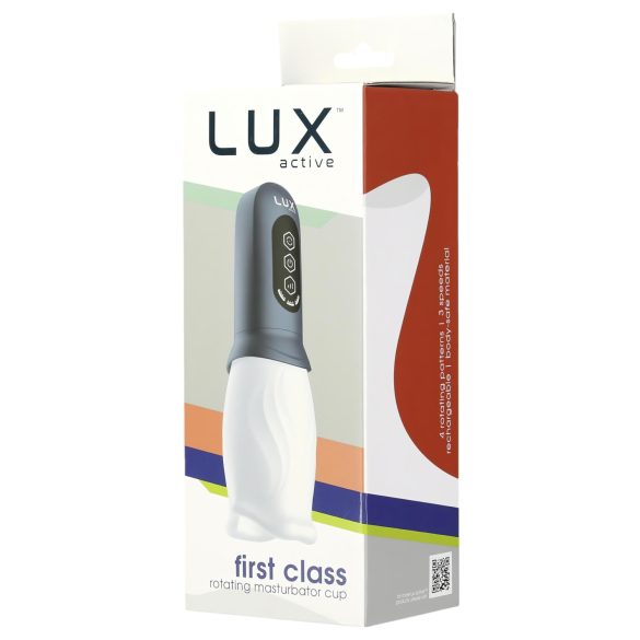 LUX Active First Class - Rotating Head Pleasure Device (White-Grey)