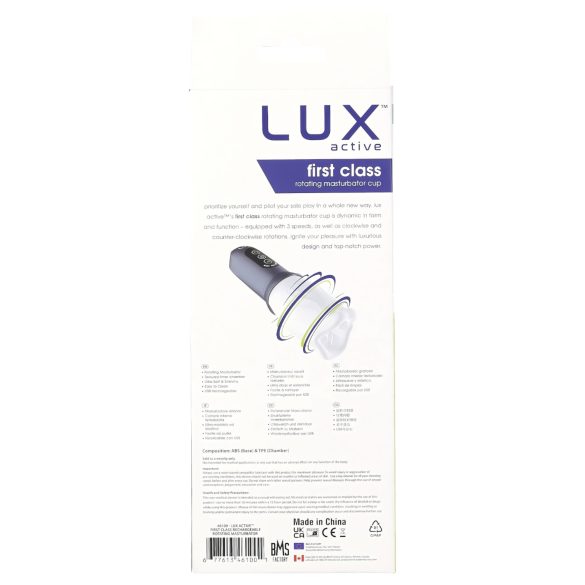 LUX Active First Class - Rotating Head Pleasure Device (White-Grey)
