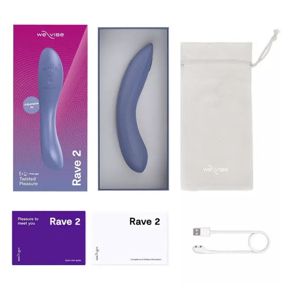 We-Vibe Rave 2 - App-controlled G-spot vibrator (blue)