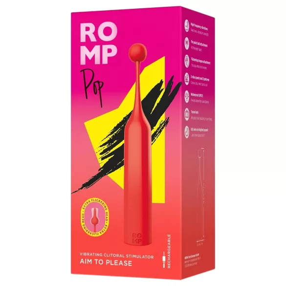 ROMP Pop - Mini Clitoral Vibrator (Red)